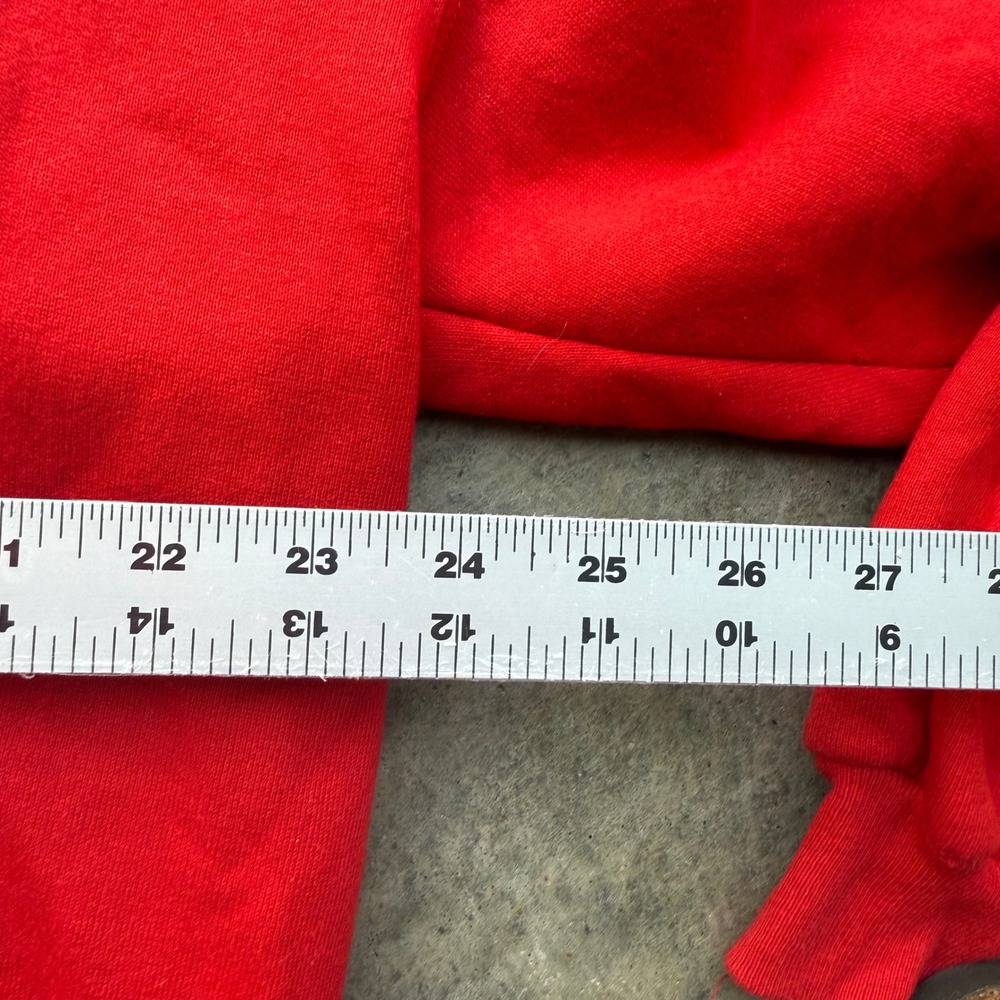 Vintage Russell Athletic Texas Tech Hoodie Red XL USA Collegiate Sweatshirt - Picture 7 of 8